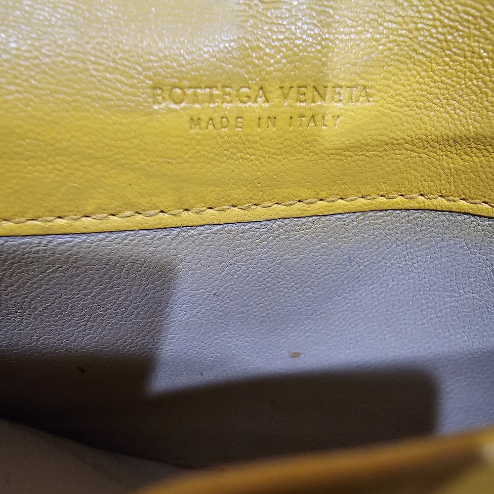 Bottega Veneta Yellow Woven Leather Clutch Continental Wallet - Picture 15 of 15